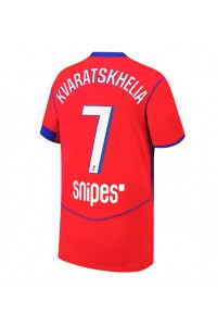 Fotbalové Dres Paris Saint-Germain Khvicha Kvaratskhelia #7 Třetí Oblečení 2025-26 Krátký Rukáv